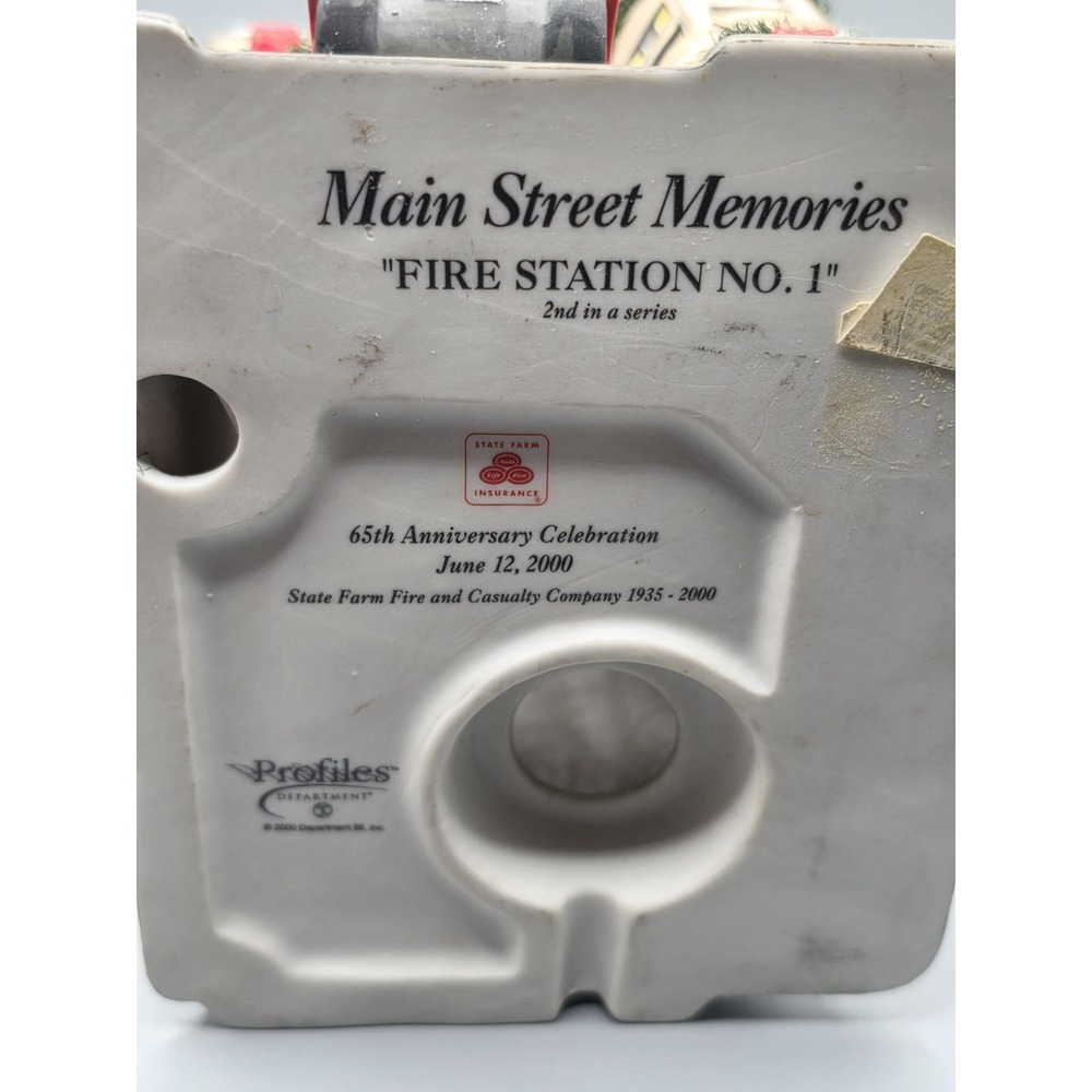 Dept 56 Profiles Fire Station No 1 State Farm 65th Anniversary 2000 #05709 - Picture 2 of 16